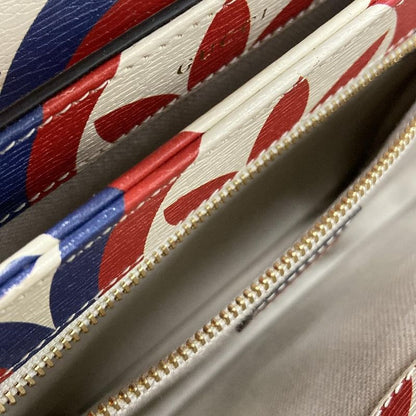 GUCCI Shoulder Bag Horsebit 1955 602204 Ivory x Red x Multi x adidas Leather