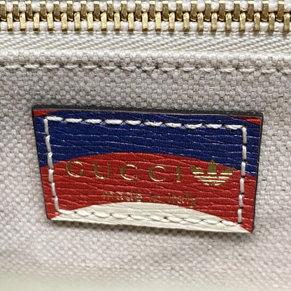 GUCCI Shoulder Bag Horsebit 1955 602204 Ivory x Red x Multi x adidas Leather