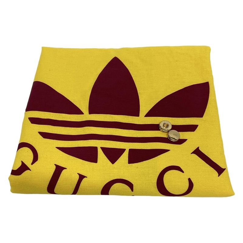 GUCCI Shoulder Bag Horsebit 1955 602204 Ivory x Red x Multi x adidas Leather