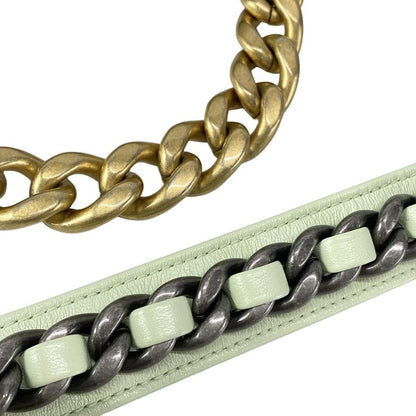 CHANEL Shoulder Bag Excellent Condition CHANEL 19 AS1160 Light Green Metal