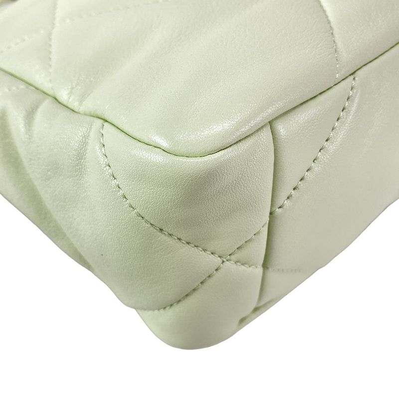 CHANEL Shoulder Bag Excellent Condition CHANEL 19 AS1160 Light Green Metal