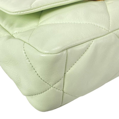 CHANEL Shoulder Bag Excellent Condition CHANEL 19 AS1160 Light Green Metal