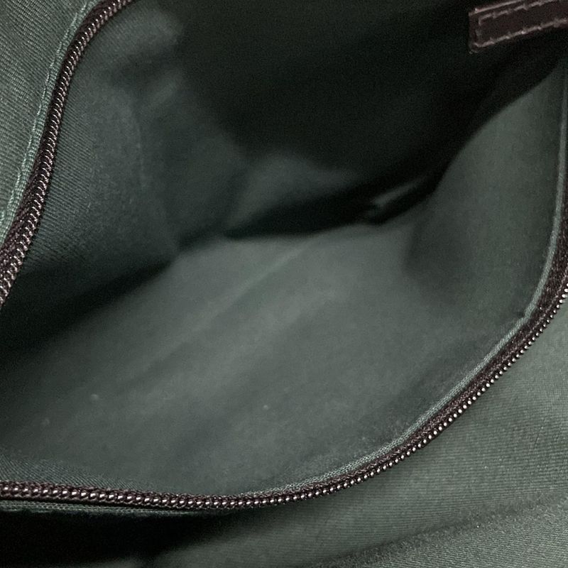 Gucci Tote Bag GG Pattern 264221 Black X Dark Green Leather