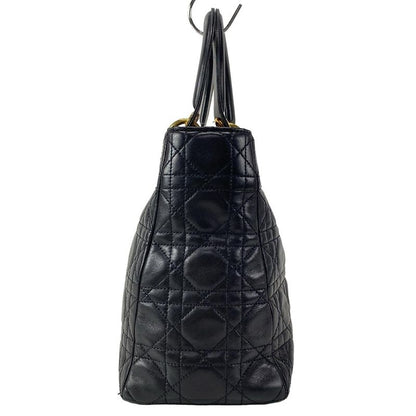 Dior Christian Dior Handbag Lady Dior Medium Bag Black Lambskin