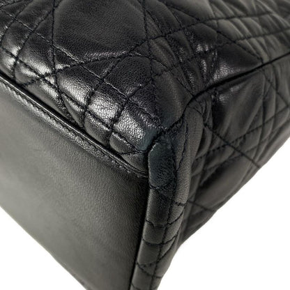 Dior Christian Dior Handbag Lady Dior Medium Bag Black Lambskin