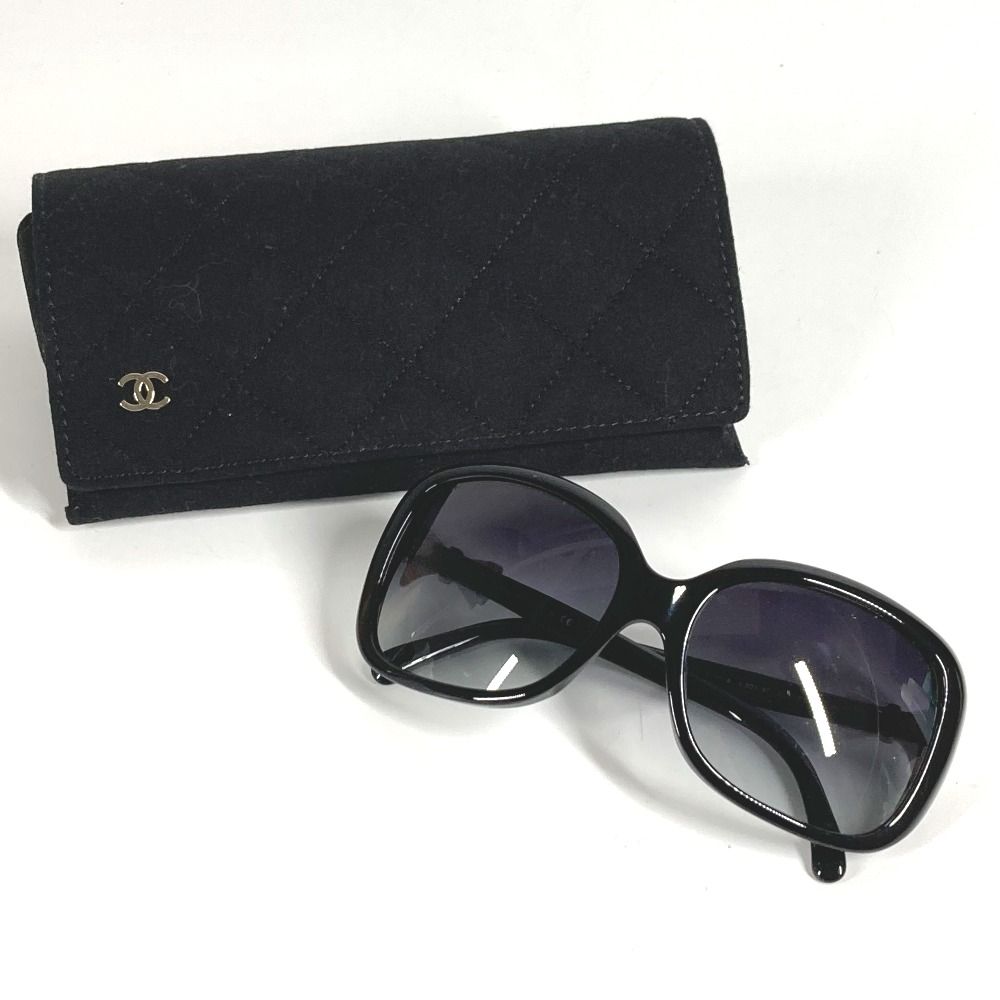 Chanel Sunglasses Ribbon Cc Coco Mark Logo 5171-a Plastic Black