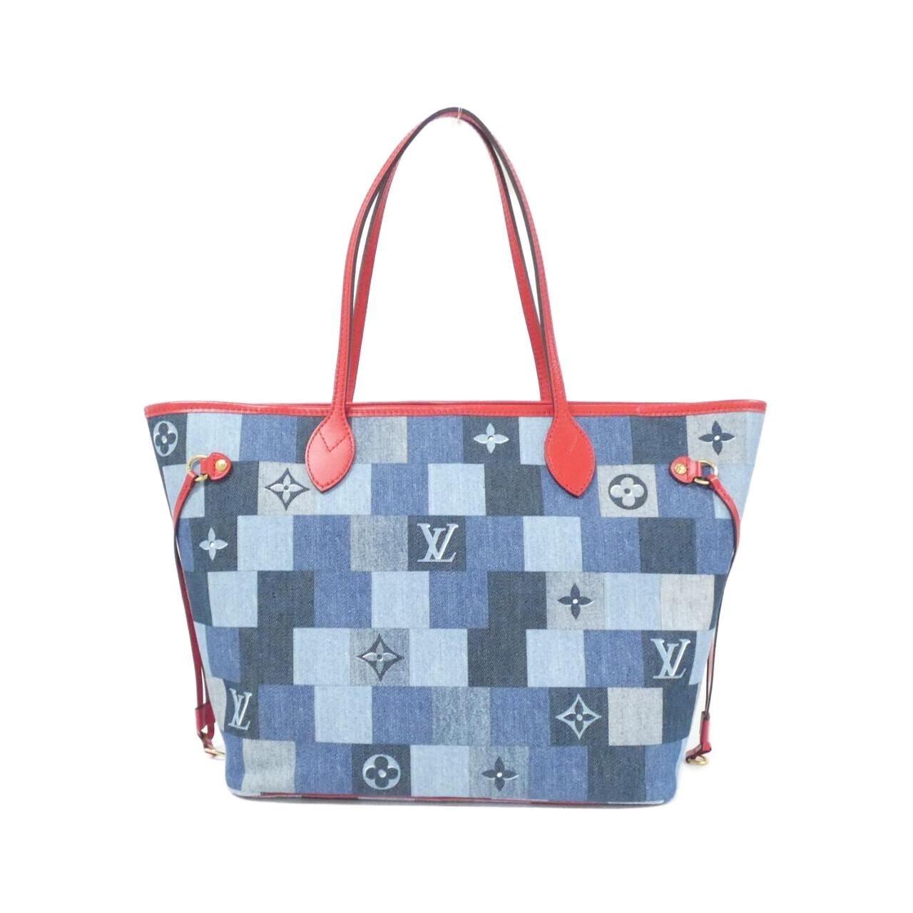 Louis Vuitton Denim Monogram Neverfull Mm M44981 Bag