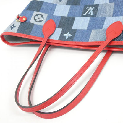 Louis Vuitton Denim Monogram Neverfull Mm M44981 Bag