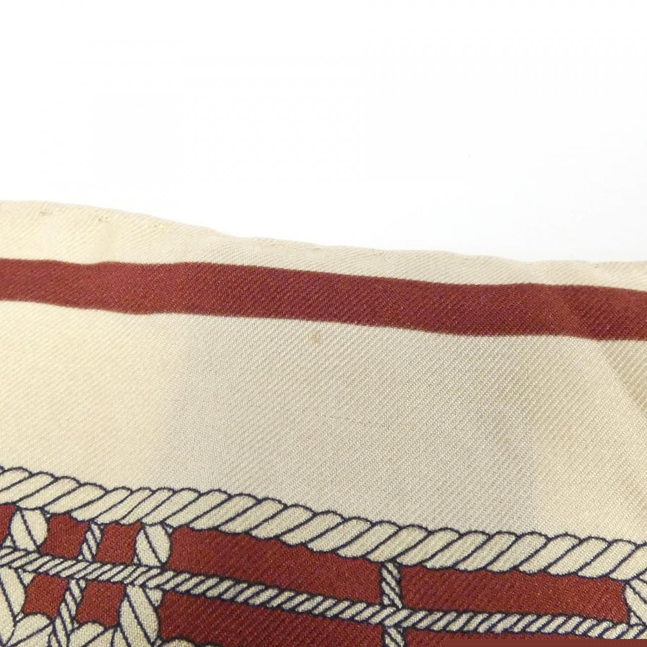 Gucci Maroon and Ivory Printed Scarf