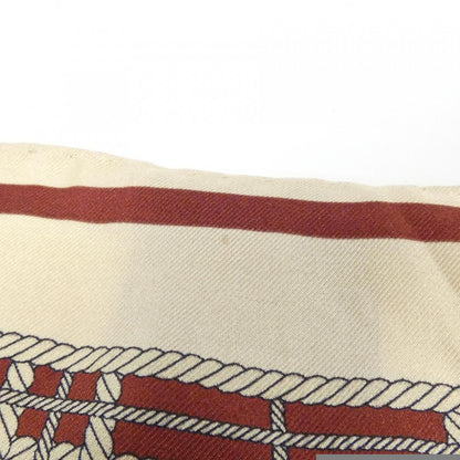 Gucci Maroon and Ivory Printed Scarf