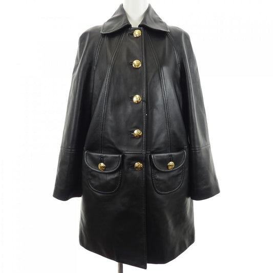 Celine Claudine Color 2d561583c Leather Coat