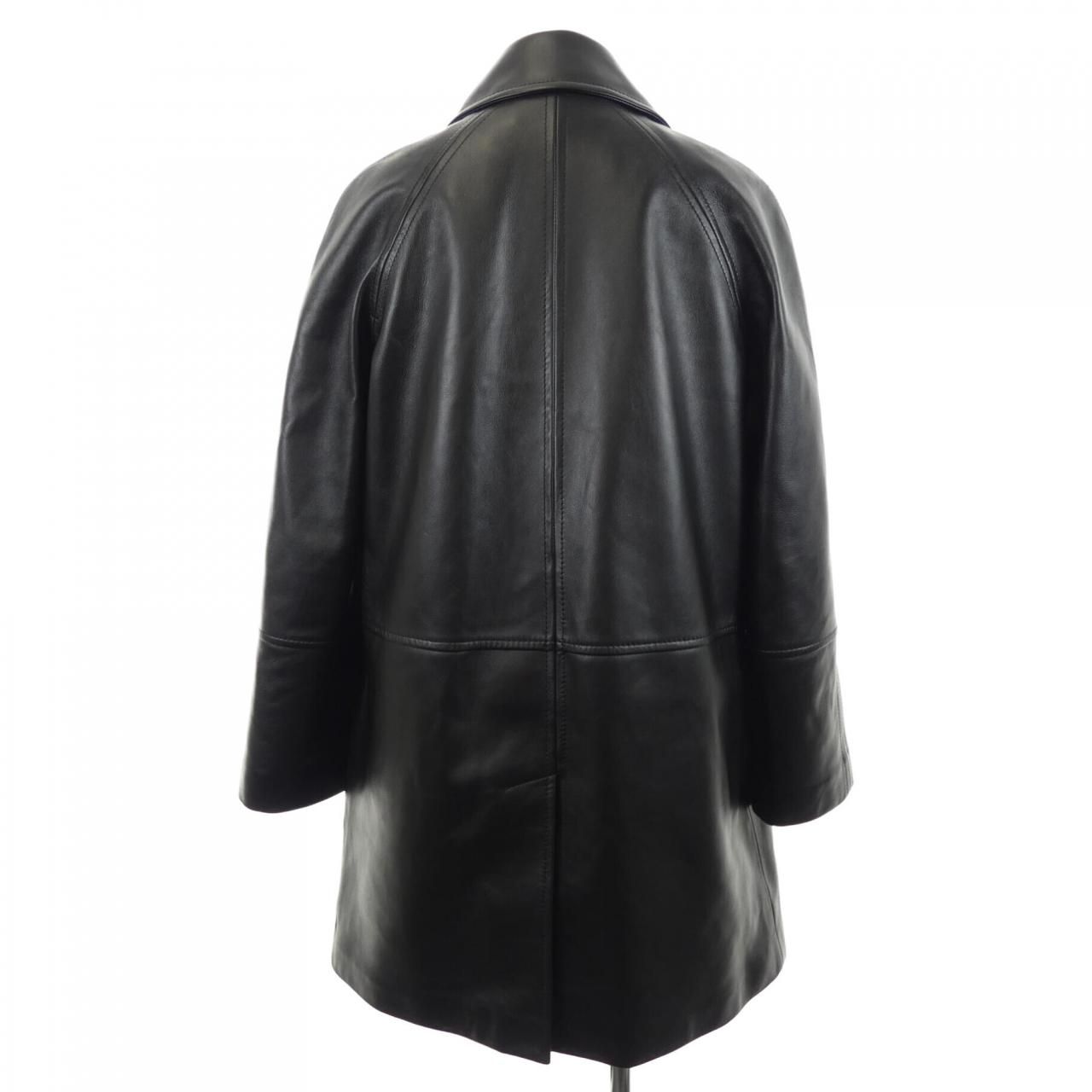 Celine Claudine Color 2d561583c Leather Coat