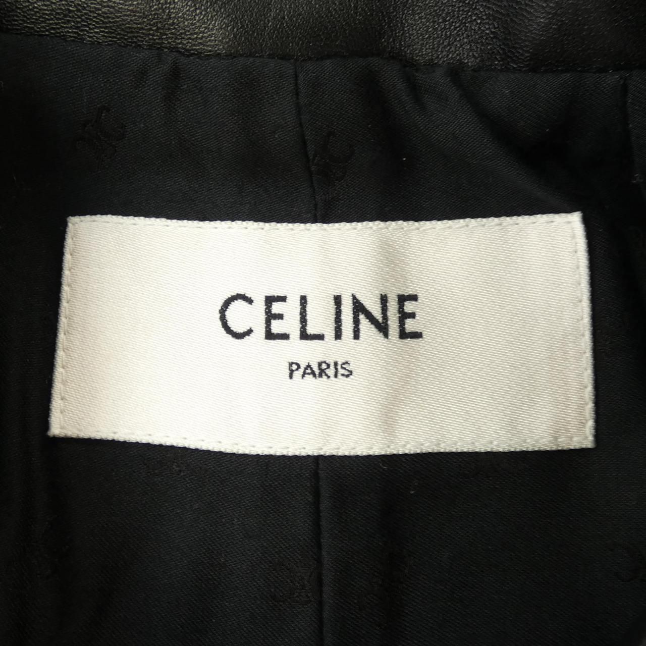 Celine Claudine Color 2d561583c Leather Coat
