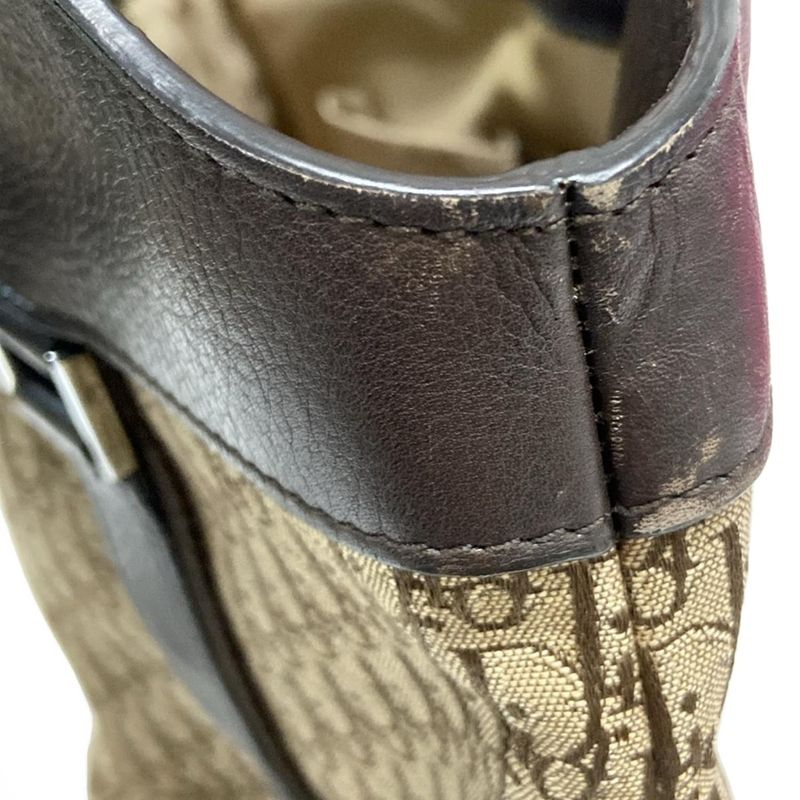 Dior Christian Dior Tote Bag Street Chic Beige X Dark Brown Leather