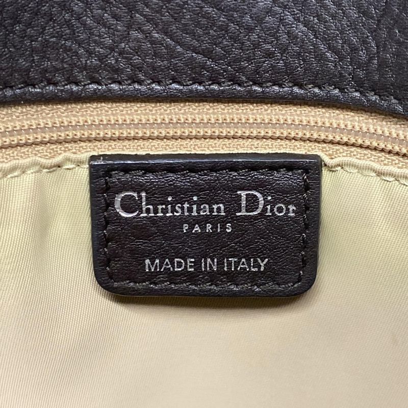 Dior Christian Dior Tote Bag Street Chic Beige X Dark Brown Leather