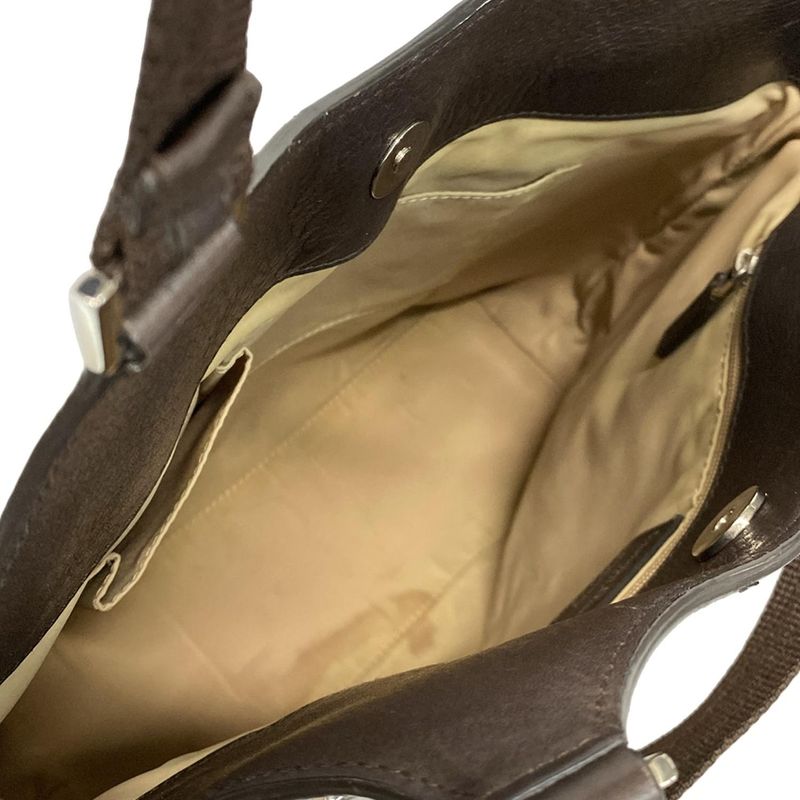 Dior Christian Dior Tote Bag Street Chic Beige X Dark Brown Leather