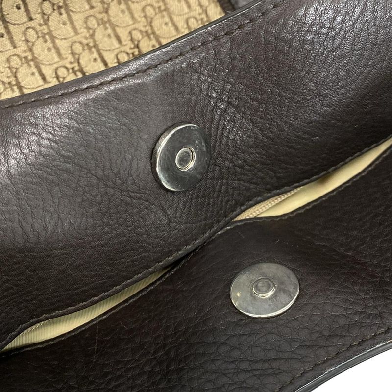 Dior Christian Dior Tote Bag Street Chic Beige X Dark Brown Leather