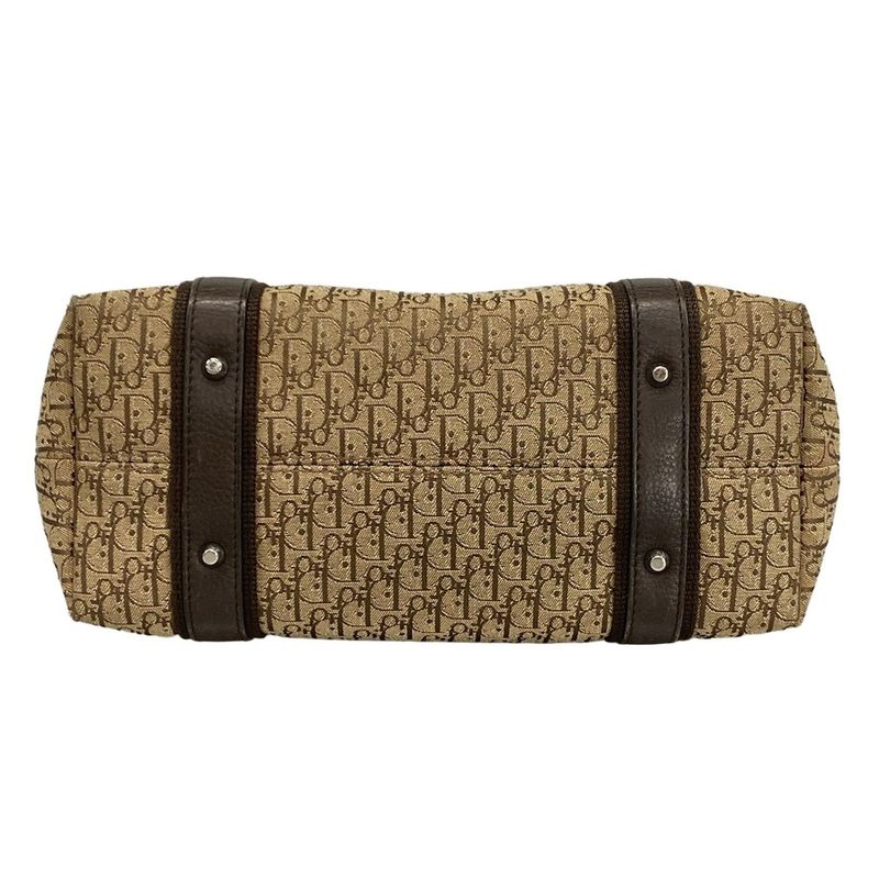 Dior Christian Dior Tote Bag Street Chic Beige X Dark Brown Leather