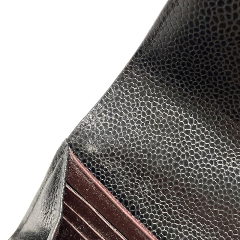 Chanel Long Wallet Matelasse A80758 Black Gold Hardware