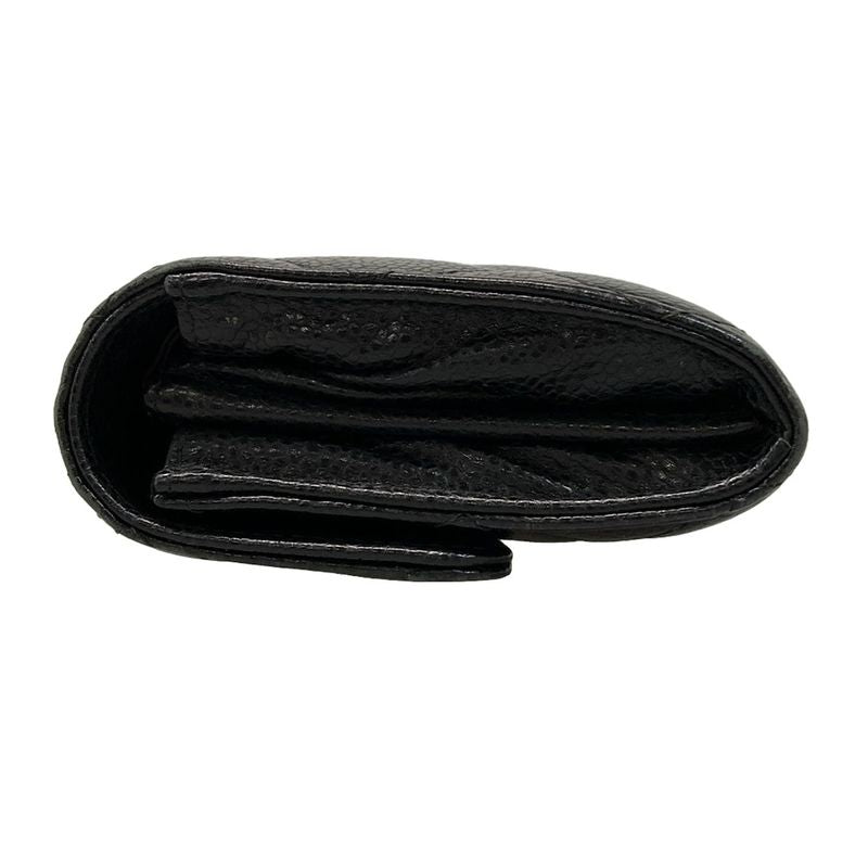 Chanel Long Wallet Matelasse A80758 Black Gold Hardware