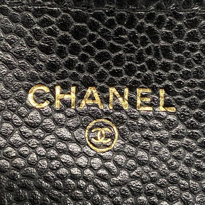 Chanel Long Wallet Matelasse A80758 Black Gold Hardware