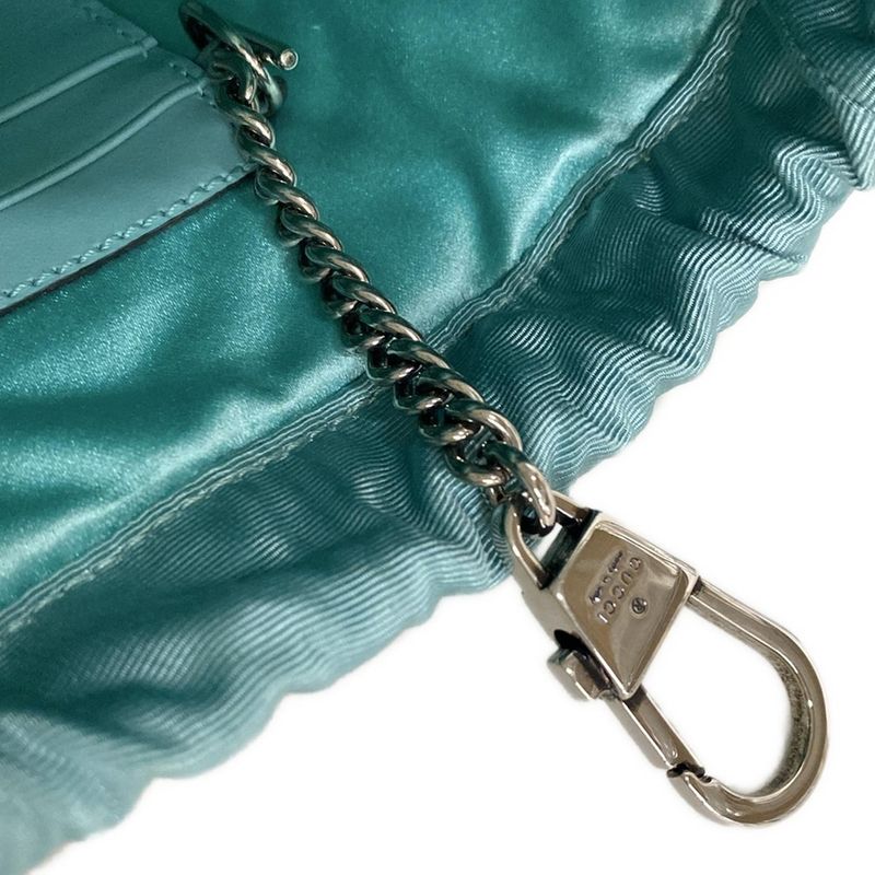 Gucci Shoulder Bag Ggmarmont 746609 Light Blue Bijou