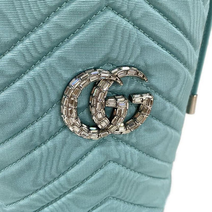 Gucci Shoulder Bag Ggmarmont 746609 Light Blue Bijou