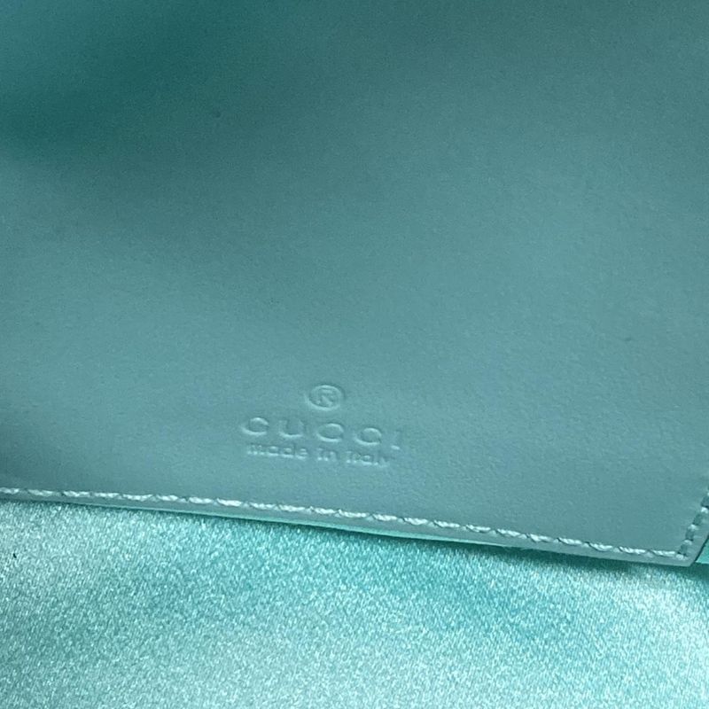 Gucci Shoulder Bag Ggmarmont 746609 Light Blue Bijou