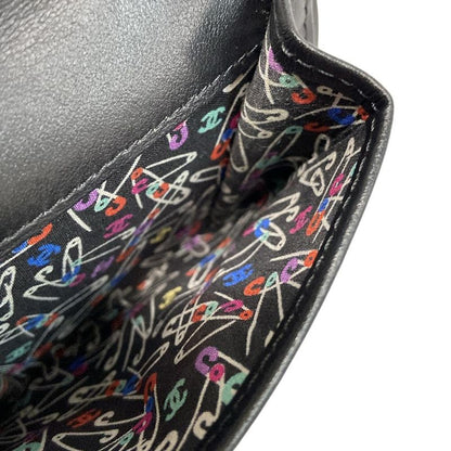 Chanel Bifold Wallet Matelasse Ap4085 Black Gold Hardware