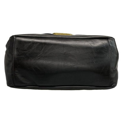 Balenciaga Shoulder Bag Monaco 787902 Black Leather