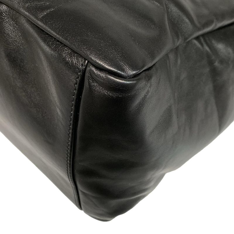 Balenciaga Shoulder Bag Monaco 787902 Black Leather