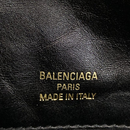 Balenciaga Shoulder Bag Monaco 787902 Black Leather