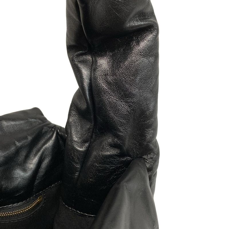 Balenciaga Shoulder Bag Monaco 787902 Black Leather