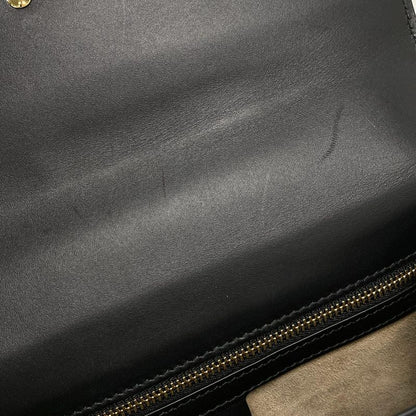 Gucci Shoulder Bag Sylvie 421882 Black Leather