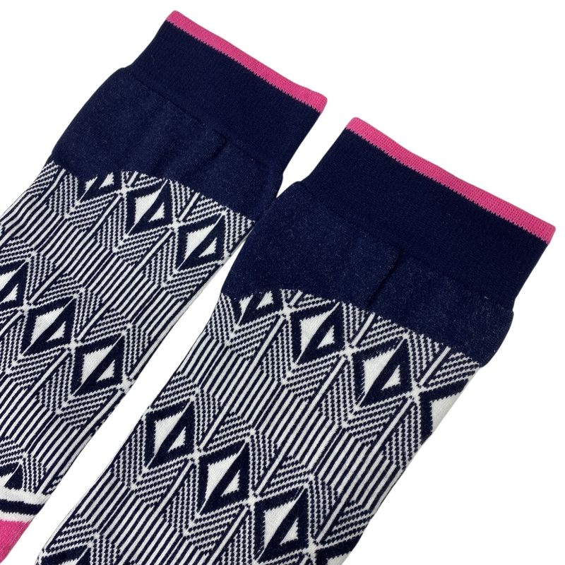 Unused Dior Socks Technical Multicolor Cotton Pink Black White DIOR Unisex