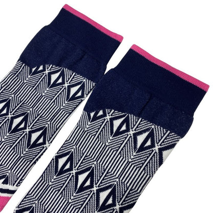 Unused Dior Socks Technical Multicolor Cotton Pink Black White DIOR Unisex