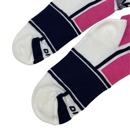 Unused Dior Socks Technical Multicolor Cotton Pink Black White DIOR Unisex