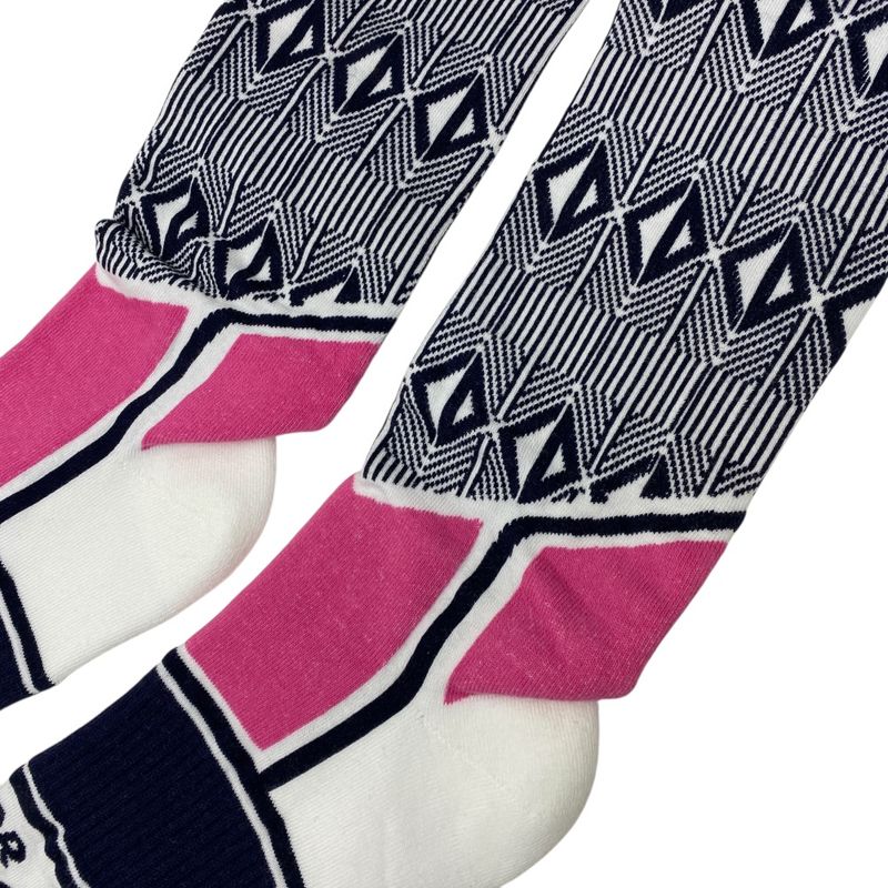 Unused Dior Socks Technical Multicolor Cotton Pink Black White DIOR Unisex