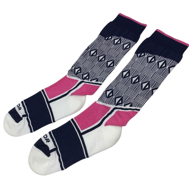 Unused Dior Socks Technical Multicolor Cotton Pink Black White DIOR Unisex