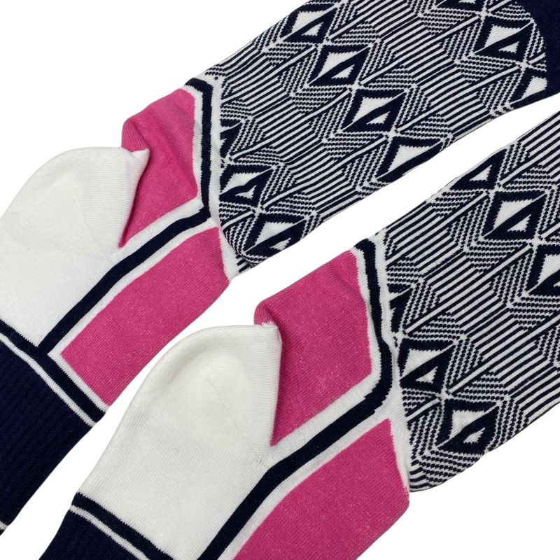 Unused Dior Socks Technical Multicolor Cotton Pink Black White DIOR Unisex