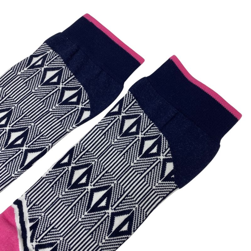 Unused Dior Socks Technical Multicolor Cotton Pink Black White DIOR Unisex