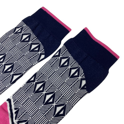 Unused Dior Socks Technical Multicolor Cotton Pink Black White DIOR Unisex