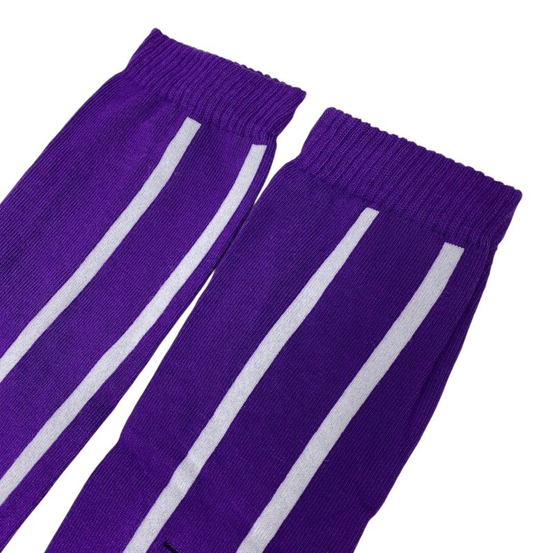 Unused Dior Socks Next Era Knee High Socks Logo Cotton Purple White 25sod500l200