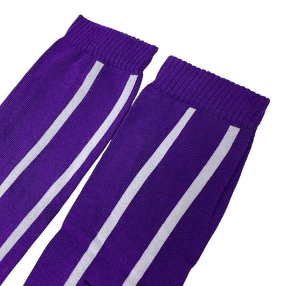 Unused Dior Socks Next Era Knee High Socks Logo Cotton Purple White 25sod500l200