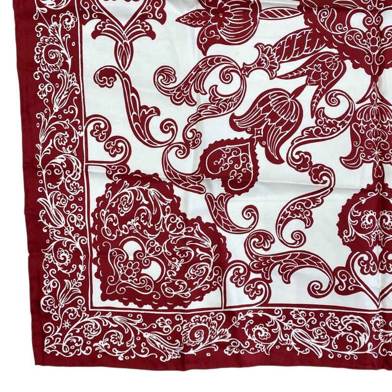 Christian Dior Scarf Accessory Silk Logo Bandana Pattern All Over Pattern White