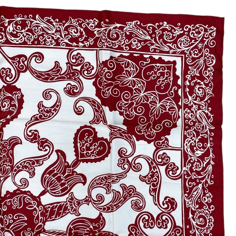 Christian Dior Scarf Accessory Silk Logo Bandana Pattern All Over Pattern White