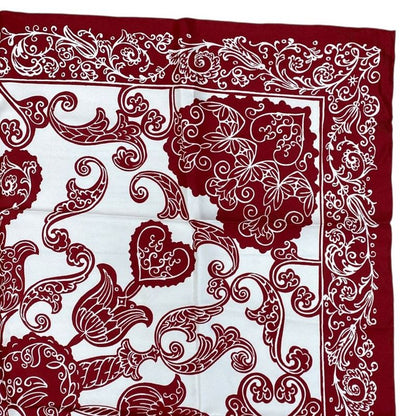 Christian Dior Scarf Accessory Silk Logo Bandana Pattern All Over Pattern White