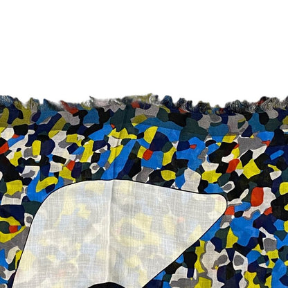 Fendi Bugs Monster Scarf Shawl Large Accessory Silk Logo All Over Pattern