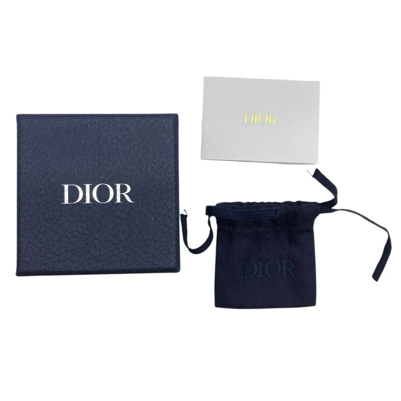 Christian Dior Cannage Key Motif CD Logo Single Earrings Hoop Earrings Accessori