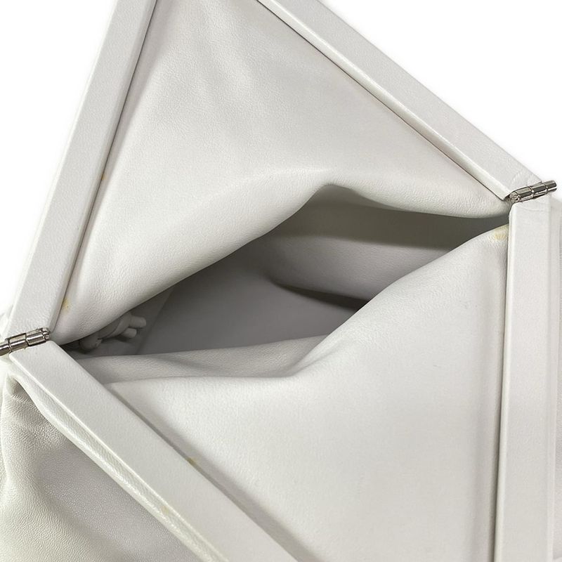 Bottega Veneta Clutch Bag - 622712 White Leather